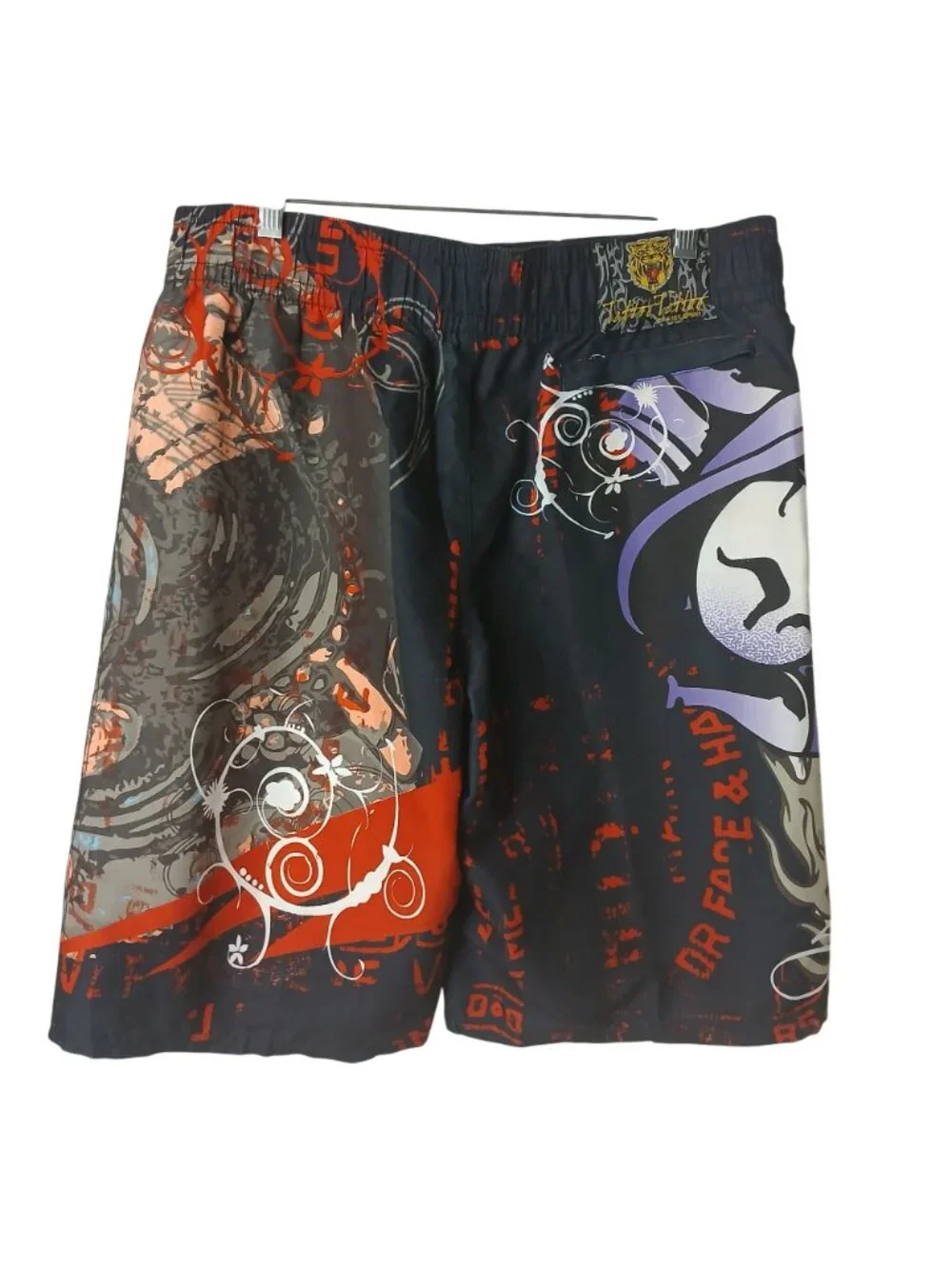 Tattoo Tattoo By Free Spirit Mens Large  Graphic Board Shorts W/ Opener #D20
